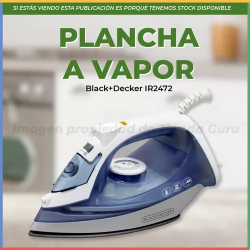 Plancha Vapor Black+decker® Suela Antiadherente Ir2472