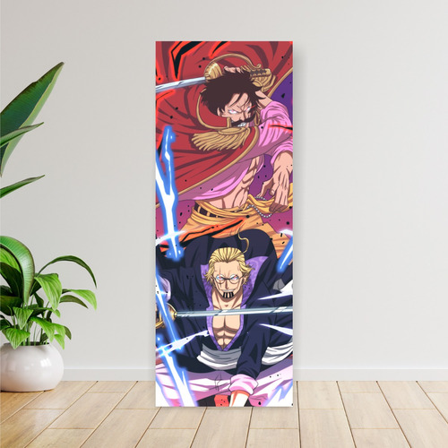 Imagen 3 de 8 de Cuadro Grande De Anime One Piece Roger Y Rayleigh - Animeras