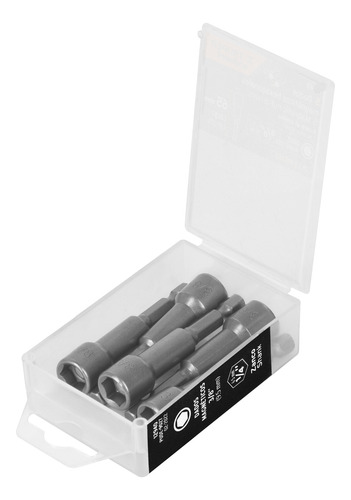 Estuche Con 5 Dados Magnéticos De 3/8 Largo 2-1/2, Truper.