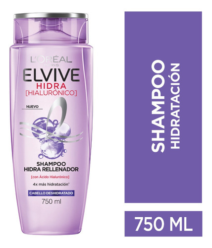 Shampoo Hidra Hialurónico Elvive L´oréal Paris 750ml