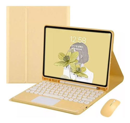 Funda With Touch Keyboard And Mouse For iPad 6/5th Gen/air 2