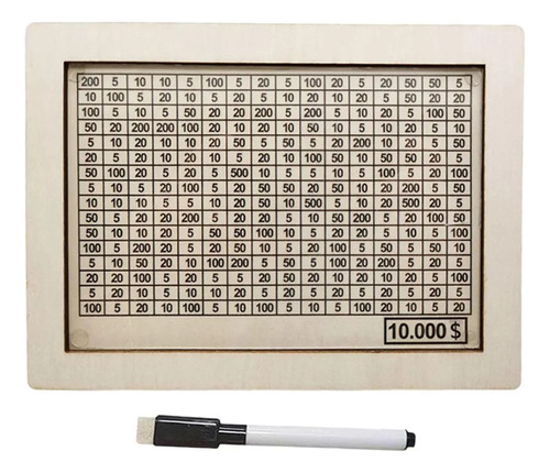Caja De Madera Económica Con Caja Fuerte Borrable.