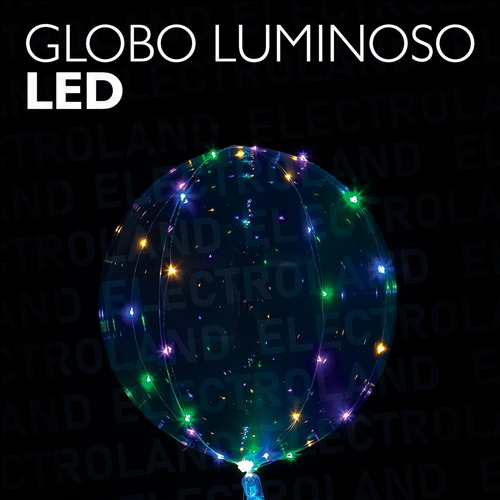 Globo Luminoso Led Cristal Multicolor Alambre Palito 18 PuLG