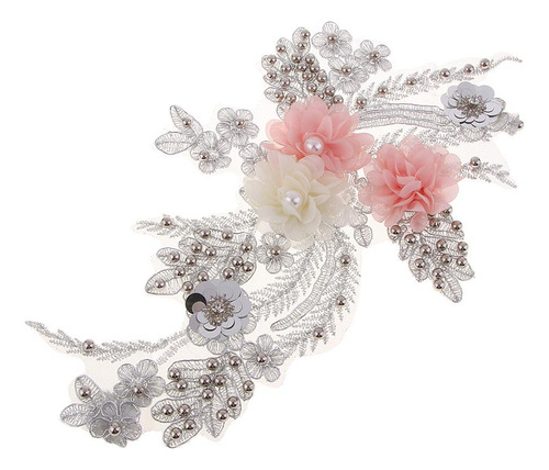 De Encaje De Malla De Flores Coser Apliques Para