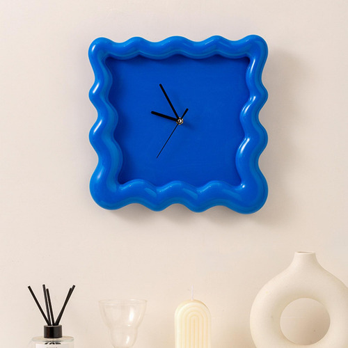 Reloj De Pared Decorativo, Ligero, Silencioso, Regalo, Azul