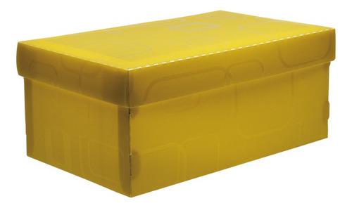 Caixa Organizadora Mini/sapato 28x17x12 Color Dello Cor Amarelo