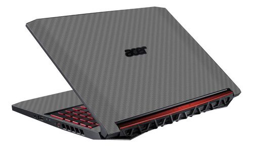 Skin Adesiva P/ Notebook Acer Nitro 5 An515-55, 45 Cor Fibra De Carbono Grafite