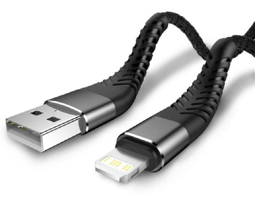 Cable Usb Compatible Con iPhone iPad Enmallado 3 Metros 3a