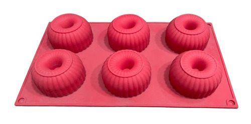 Imagem 1 de 2 de Forma De Silicone Cupcake 6 Cavidades 6,5cm
