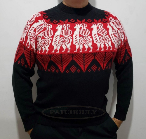 Imagen 3 de 4 de Sweater Pullover Lana Alpaca Llama Talle L Unisex Cantaro