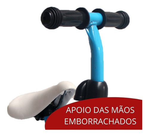 Triciclo Balance Andador S/pedal Equilibrio Menino Menina Cor Azul