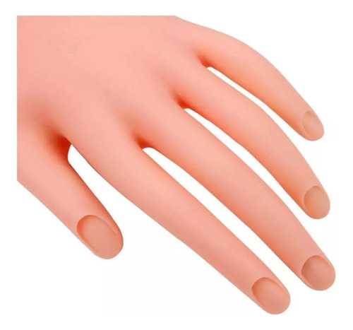 Mão Treino Silicone Flexível Manicure Unha Gel Treinamento