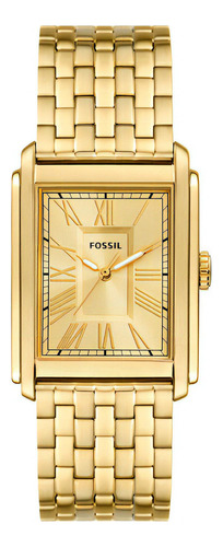 Relógio Fossil Masculino Carraway Dourado - Fs6009/1dn