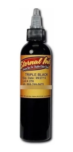 Tinta Negra Para Tatuar Eternal Ink Triple Black 1 Oz