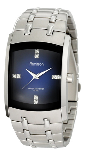 Reloj Hombre Armitron 20-4507dbsv Cuarzo Pulso Plateado En