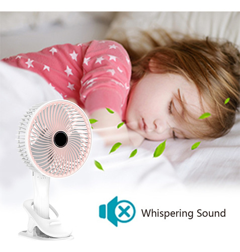A Mini Ventilador Portátil Escritorio Recargable Ajustable