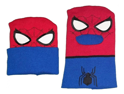 Gorro Pasamontañas 2 En 1 Spiderman Capitan Chimuelo Mike