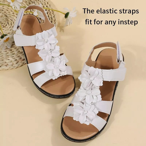 Sandalias Vintage Romanas Informales Cómodas Con Punta Abier