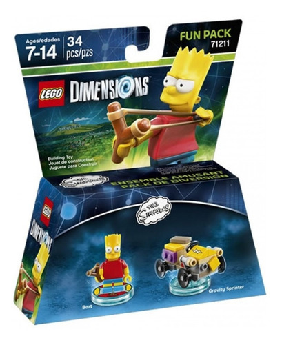 Lego Simpsons Dimensions Bart Armable En Caja Nuevo