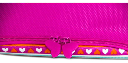 Lonchera Térmica Kiut Rosa Corazones Oficina Colegio
