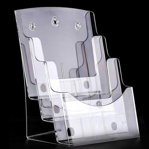 Soporte Para Folletos De Acrílico, Soporte A4 3 Niveles
