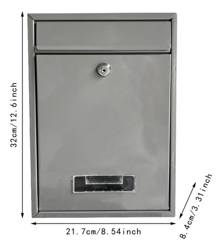 Buzón De Pared Con Cerradura Para Exteriores, Buzón De