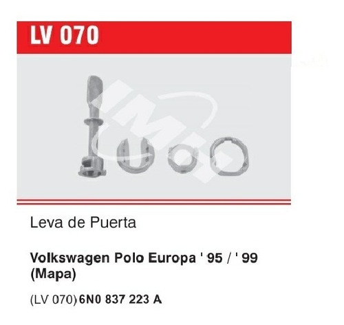 Leva Puerta Polo 98/00  (mapa) Kit (corta)