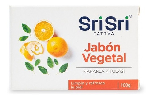 Jabón Ayurvédico Vegetal Con Naranja 100 Gr - Sri Sri Tattva