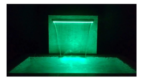 Cascata Piscina 120cm Com Iluminação Led + Comando Sodramar