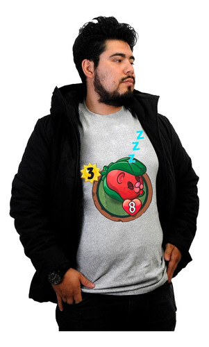 Panda Playera Gris Bayosita Hibernadora Plantas Zombies