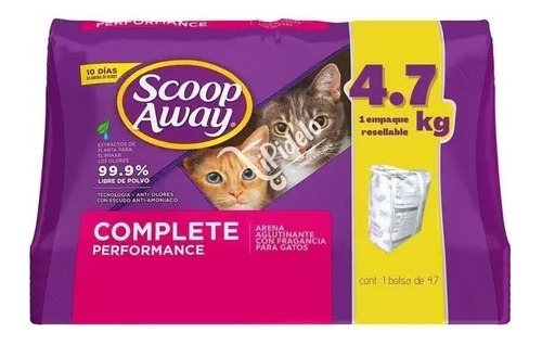 Imagen 2 de 4 de Arena Para Gato Scoop Away 4.7 Kg