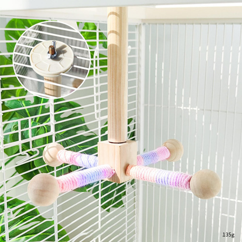 Piábles Giratorios De Juguete Girando Pájaros De Madera De