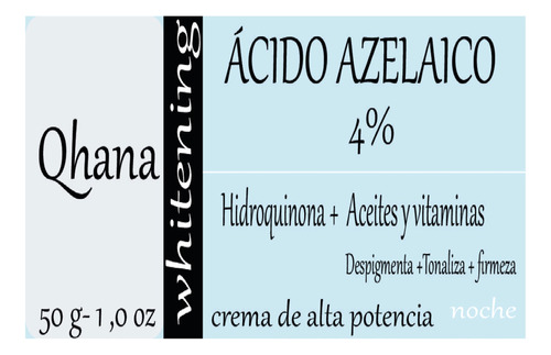 Crema Blanqueadora Azelaico 4 % 50 G