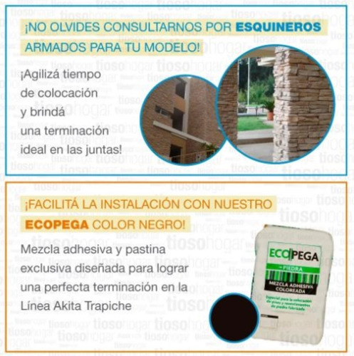 Imagen 6 de 10 de Revestimiento Simil Piedra Ecostone Akita Trapiche Exterior