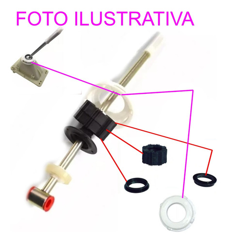 Kit Reparo Alavanca Câmbio Renault Logan Sandero 