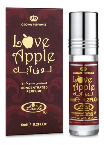 1x Love Apple Perfume Arabe Al Rehab Roll On 6 Ml