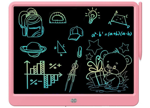 Pizarra Lcd Para Dibujo Escritura Ideal Niños 15 PuLG Rosa