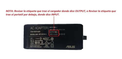 Cargador Asus Adp65dw-a X455l X450m X450c X450cp X451c 65w