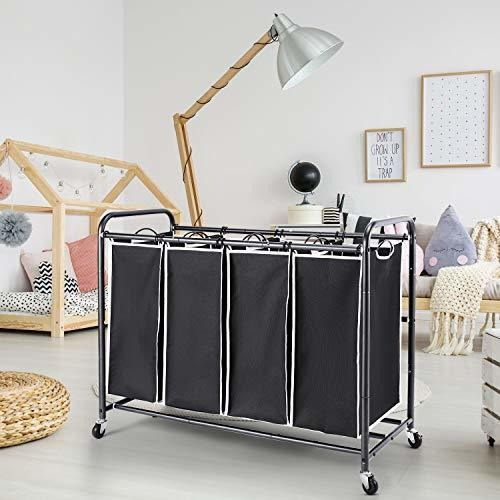 Imagen 8 de 8 de Organizador De Ropa Romoon Carro Clasificador De Ropa Sucia