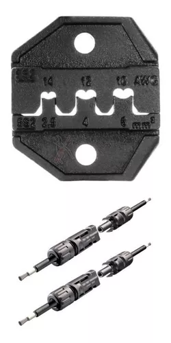 Crimpeadora terminales MC4 para armar cableado con conector MC4