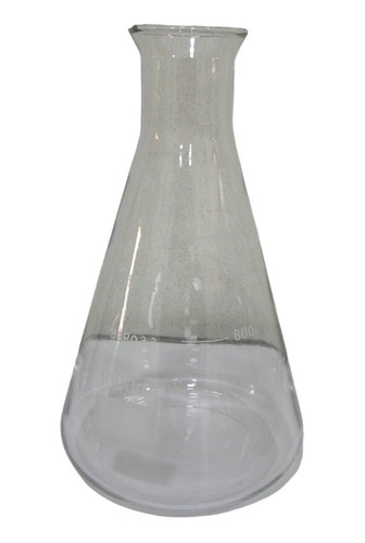 Matraz Erlenmeyer De Vidrio Transparente Graduado 1000 Ml