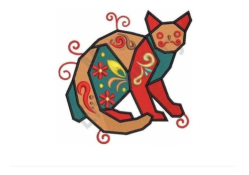 Vectores Animales Geométricos Para Máquina Bordadora X010