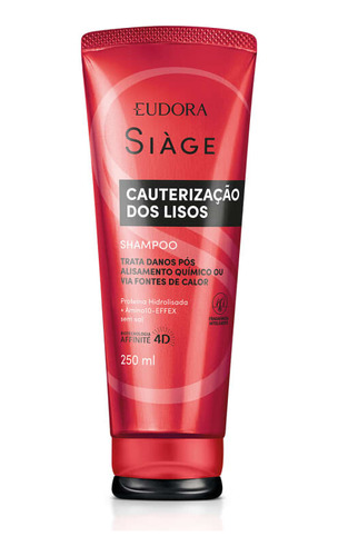 Shampoo Cauterização Dos Lisos Siàge 250ml - Eudora