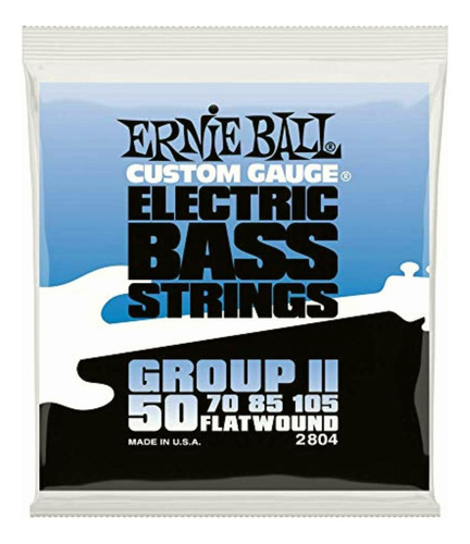 Ernie Ball Flatwound Cuerdas Para Bajo Eléctrico, Grupo Ii,