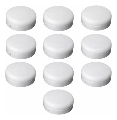 Kit De 10 Piezas De Luminario Led Tipo Aspirina Plafón 18w Color Blanco