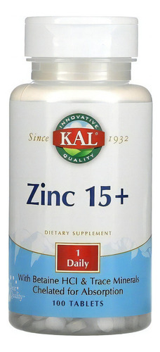 Zinc + betaína HCl + oligoelementos, 100 unidades
