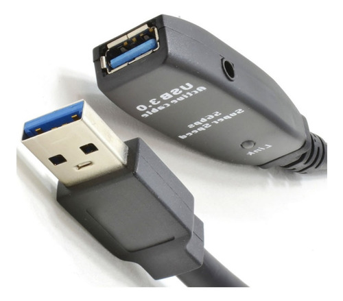Imagem 3 de 4 de Extensor Usb 3.0 Ativo Repetidor A Macho X A Fêmea 15 Metros