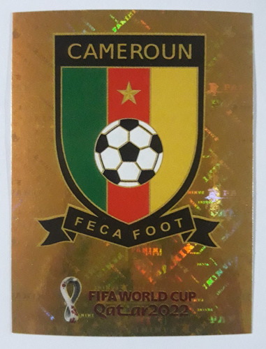 Figuritas Mundial Qatar Escudo De Camerún Original Panini 