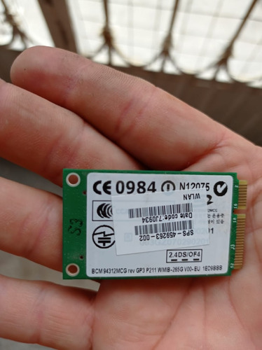Tarjeta De Red Inalambrica Modelo: 458381-002 Compaq Cq40 (Usado)