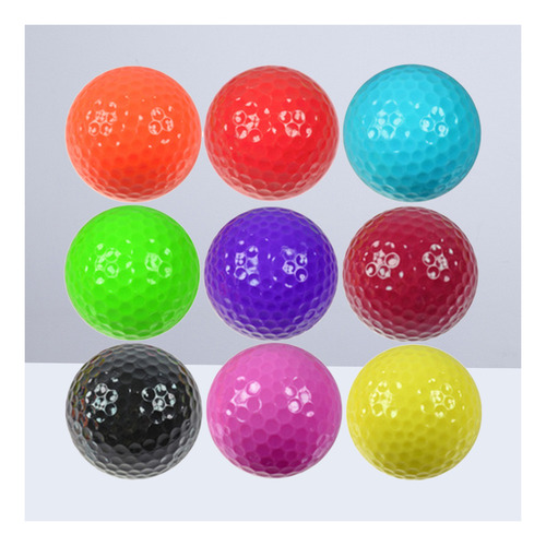 Navidad Pelotas De Golf Coloridas Para Practicar, 9 Unidades
